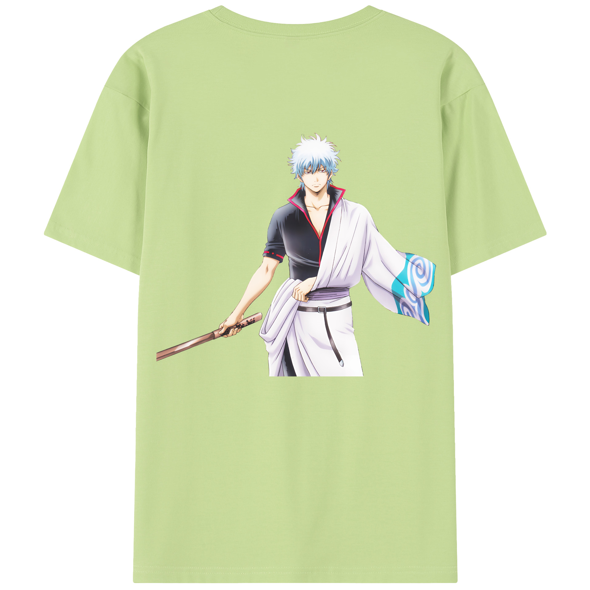 （画像用） ぎんたま 坂田銀時（さかたぎんとき） 神楽 志村新八（しむら しんぱち） GINTAMA Sakata Gintoki Kagura Shimura Shinpachi 綿100％半袖Tシャツ（背面プリント）